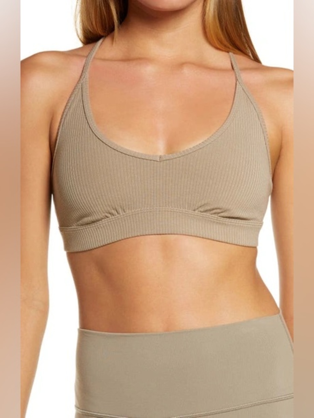 Alo Yoga Ribbed Blissful Sports Bra
